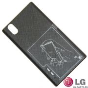 Задняя крышка для LG P940 (PRADA 3.0) <черный> ― Интернет магазин LG-parts.ru